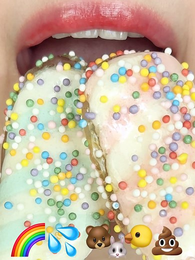 달콤한 이모지 먹방 냐미😋😚 #먹방asmr #eatingshow #asmrsounds | asmr