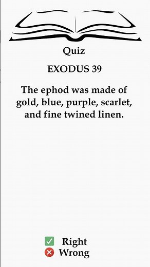 ✨Exodus 39: Unveiling the Ephod! 🧵Gold, Linen & Divine Design
