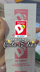 383K views · 2.5K reactions | Mercado que hago en Tiendas D1 cada 15 días ❤️ #dollartreefinds #dollartreehaul #economico #tiendasd1 #d1 #dollartreecommunity #dollartree #kitchengadgets #mercado #mercando #haul #hauling Tiendas D1 | Dianis delca - Lifestyle / Beauty | Facebook