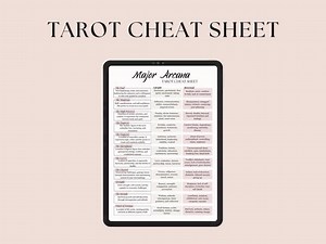 Tarot Cheat Sheet | 78 Tarot Cards Meanings | Rider Waite Tarot Deck Reference Guide | Tarot Printable PDF | Digital Download - Etsy Australia