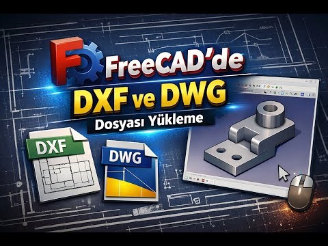 freecad dwg dxf yükleme.