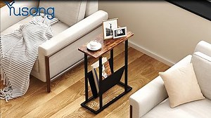 Watch Yusong Small Side Table for Small Spaces, Narrow End Table on Amazon Live