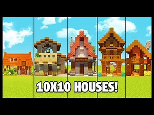 5 Minecraft 10x10 Houses! - (You Can Build Too)