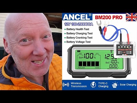 ANCEL BM200 PRO Battery Monitor Meter 12V Battery Tester Health Analyzer Charging EV electric car