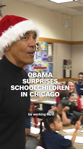 Former President Barack Obama surprised a group of schoolchildren in Chicago during his visit to tour the nearly finished Obama Presidential Center. | CNN