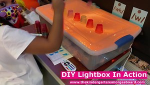 My class loves using our DIY light box! Check out this video to see how we use the light box! For all the details on our light box, click the link! https://thekindergartensmorgasboard.com/2014/06/diy-light-box.html | Kindergarten Smorgasboard