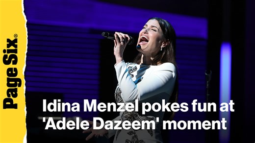 Idina Menzel pokes fun at infamous 'Adele Dazeem' moment