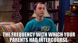 The frequency with which your parents had intercourse.