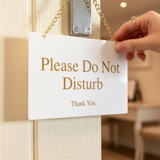 Please Do Not Disturb Hanging Acrylic Sign - Treatment in Progress Salon Plaque - Etsy