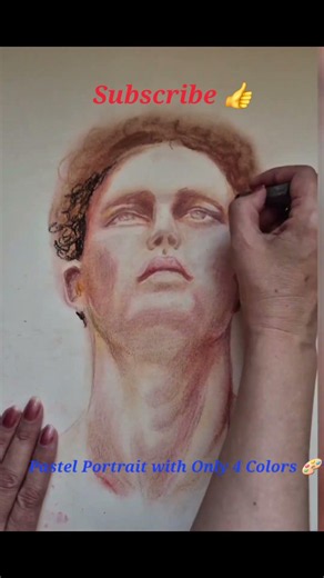 How to Paint a Portrait by Pastel!✍️#ArtTutorial#StepByStepPaintingPastels