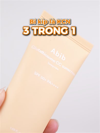 Sáng bận mà vẫn muốn da nhìn tươi tắn, mình thêm kem chống nắng nâng tone của Abib vào routine là xong ✨ #abib #abibvn #suncream #kemchongnang #Glutathiosome