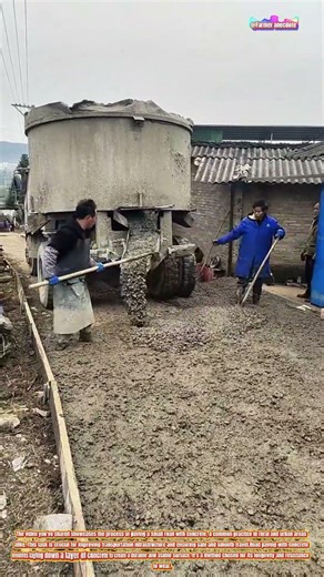 Paving a Small Road with Concrete