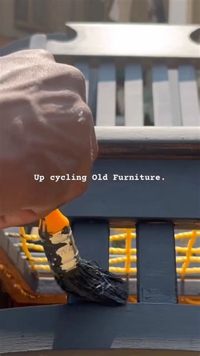 This Thrift Flip is CHIC-tastic! 🪑 Upcycling old furniture into Morden #diy #trending #shorts