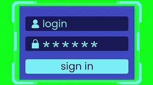 Download Log in screen green screen background - Free video for free