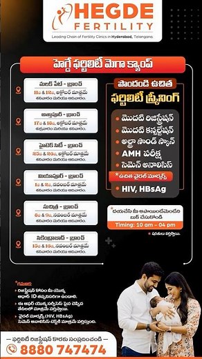 Get Free Ultrasound Scan, Semen Analysis, AMH Test & 1st Consultation | Fertility | IVF | IUI | ICSI