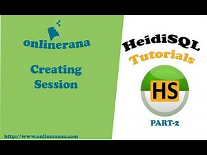 HediSQL part 2 session creation
