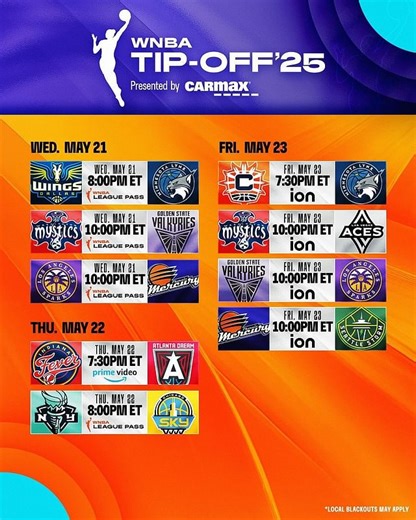 WNBA Schedule 2025-26: Full Season Dates, Format Changes, Playoffs & Key Events