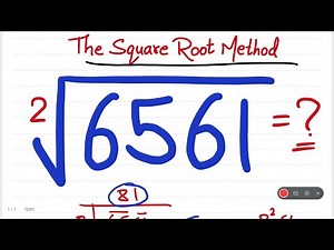 Square Root of 6561 | Square Root by Long Division Made Simple |