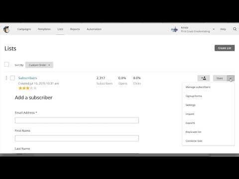 How to add emails to Mailchimp