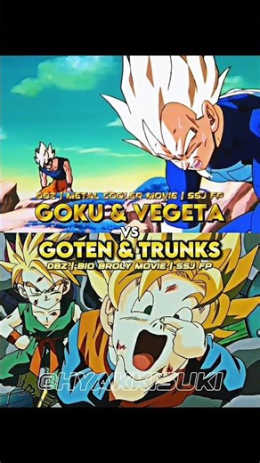 Goku & Vegeta vs Goten & Trunks | #edit #vs #dbz #dragonball #anime #movie #shorts #fyp #4k #foryou
