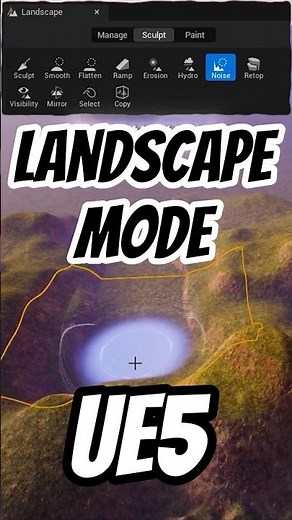 How to Sculpt Landscapes in Unreal Engine 5 #ue5 #unrealengine #gaming #leveldesign #indiedev