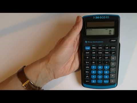 How to Use STO and RCL on the TI-30 ECO RS | Store & Recall Explained