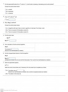 For the exponential function f(x) = a^x, where a > 1, is the fu... | Filo