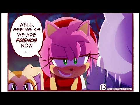 Amy and Blaze become friends [COMIC DUB]