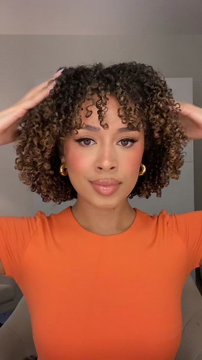 Short curly updo🫶🏽 #curlyhairtutorial #curlyhair #updohairstyle