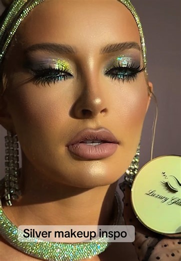 Silver makeup inspo🤍 Model @Ahd #creatorsearchinsights #softglam #makeuptutorial #makeuptips #beautytiktok #grwm #beautymusthaves #tiktokbeauty #makeupforbeginners #makeupideas