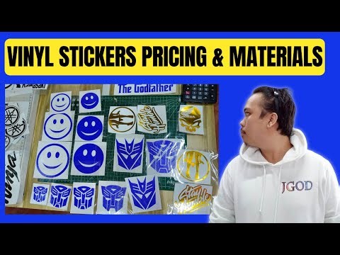VINYL DECALS STICKERS PRICING & MATERIALS | OUTDOOR STICKER | QUAFF | ORACAL | TAGALOG TUTORIAL