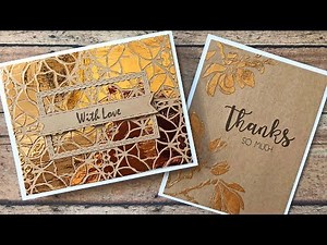 Foiling with Stencils 2 Ways - with The Crafter's Workshop