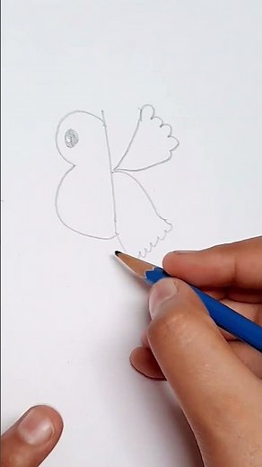 easy parrot drawing #shorts #ytshorts #art