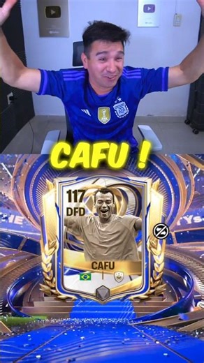 Me sale 🇧🇷 #Cafu ☠️ con 1 solo #Draft del #TOTY nivel 999% Imposible 🗣 en #FCMobile y no es un #BUG