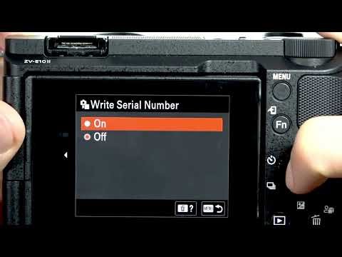 How to Attach Serial Number to Media on Sony ZV-E10 II
