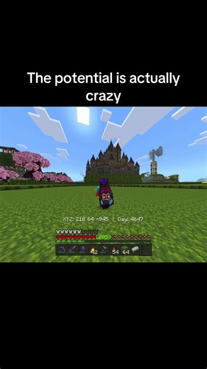 Decided to terraform over the whole ocean 😭👋 #minecraft #bedrock #crazy #potential #viral