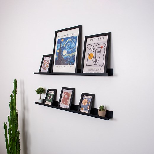 Modern Picture Ledge Shelf, Floating Gallery Wall Shelves, Thin Frame Shelf - Etsy