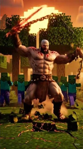 kratos of craft #minecraft #ai #gaming #godofwar #kratos