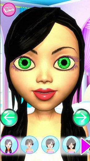 Princess 3D Salon Game ❤️ Beauty SPA Gameplay Fun #Shorts