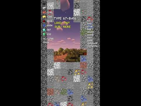 🔴 Minecraft Falling Pickaxe Live part-25 #shorts #live