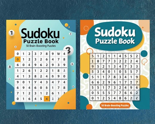 Sudoku Puzzle Book for Adults & Teens | 50 Brain-boosting Sudoku Puzzles | Logic and Number Games Activity Book - Etsy Canada