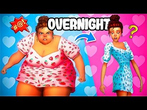 12 HOURS FAT TO SKINNY 😨 SIMS 4 Story