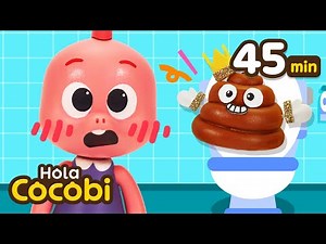 🚽Aprender a ir al Baño | Popó en el Inodoro y Más | Compilación | Canciones Infantiles | Hola Cocobi
