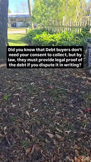Did you know that debt collectors are counting on you not knowing the law? 🤫 ​Most people just pay up or hide, but the Fair Debt Collection Practices Act (FDCPA) is your best friend. If a debt buyer can’t prove the debt is yours with paper-trailed evidence, they legally cannot collect. ​Stop letting old