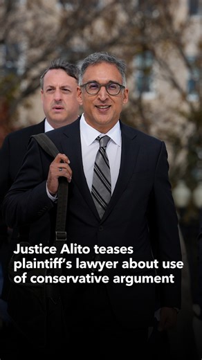 Justice Alito joked with the plaintiff's lawyer, Neal Katyal, who previously served as the acting Solicitor General for President Barack Obama. | Bloomberg Law