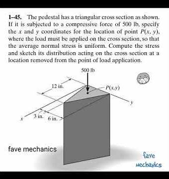 Problem 1-45/ Engineering Mechanics Materials.