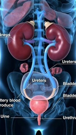 Urinary System in 3D Animation #urinary_system #3danimation #biology