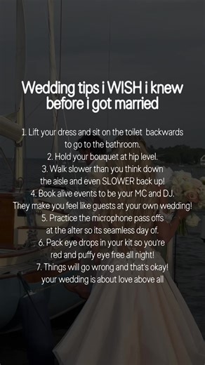 Wedding Advice I Wish I Knew Before