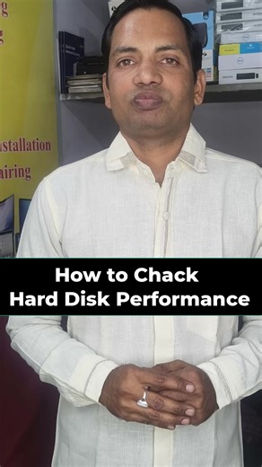 IT Guruji on Instagram: "🔍 How to Check Hard Disk Performance 💽⚡#CheckHardDisk #HDD #SSD #DiskHealth #Shorts 💻🚀"