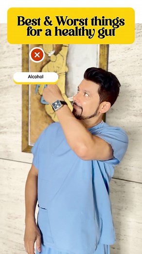 Love your gut and it will love you back! Learn about the best and worst foods for a healthy gut.😮 #healthygut #guthealth #drnene | Doctor Shriram Nene